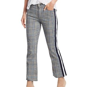 Mother Denim Insider Plaid Racing stripes pants. NWT
